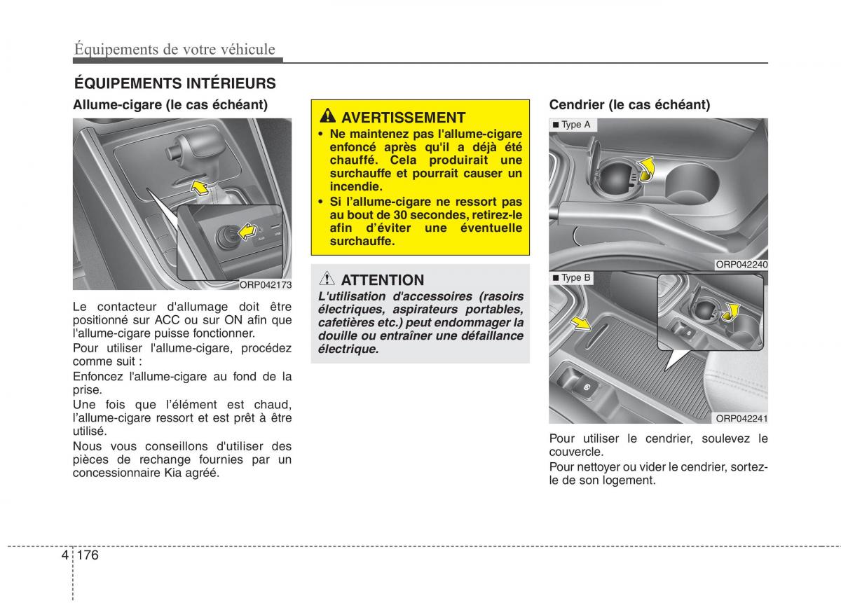 KIA Carens III 3 manuel du proprietaire / page 266