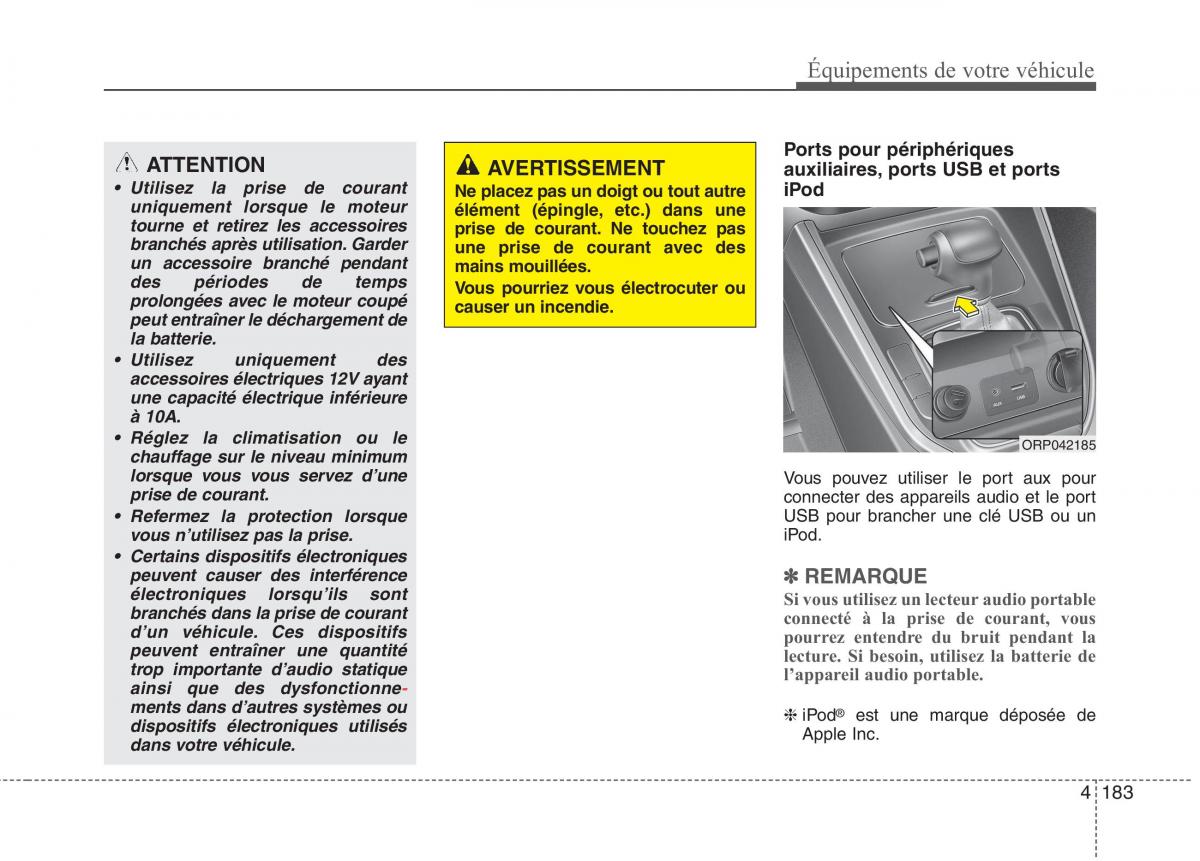 KIA Carens III 3 manuel du proprietaire / page 273