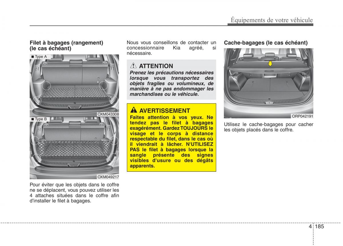 KIA Carens III 3 manuel du proprietaire / page 275