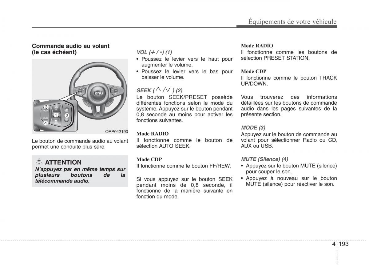 KIA Carens III 3 manuel du proprietaire / page 283