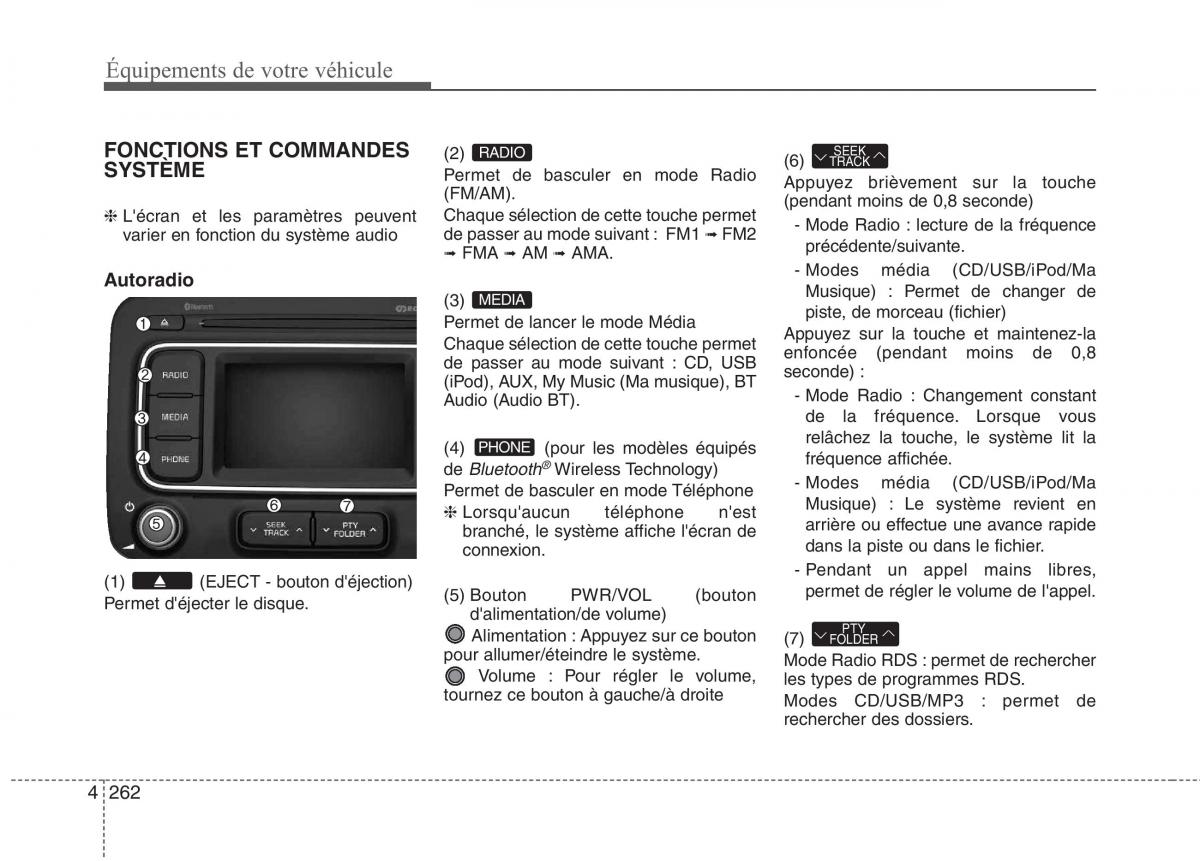 KIA Carens III 3 manuel du proprietaire / page 352