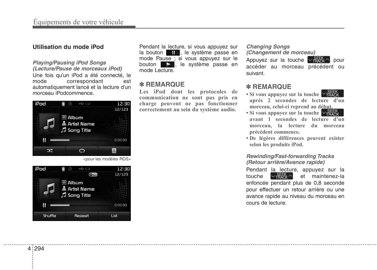 KIA Carens III 3 manuel du proprietaire / page 384