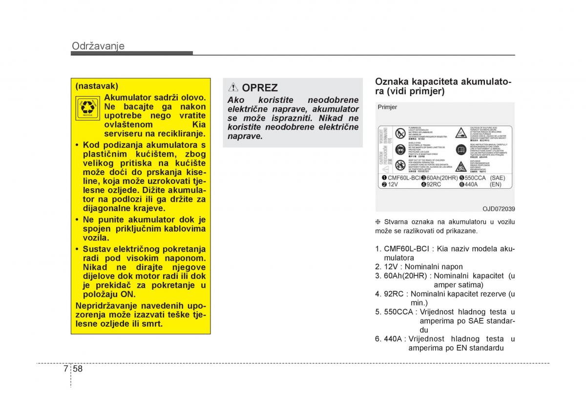 KIA Carens III 3 vlasnicko uputstvo / page 610