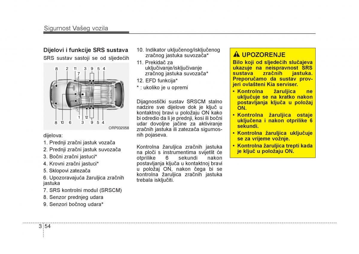 KIA Carens III 3 vlasnicko uputstvo / page 74