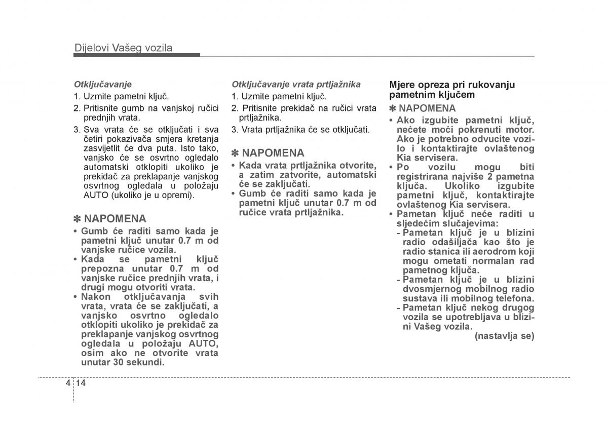 KIA Carens III 3 vlasnicko uputstvo / page 106