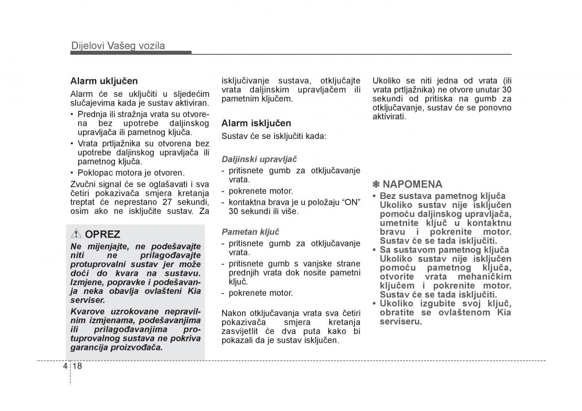 KIA Carens III 3 vlasnicko uputstvo / page 110