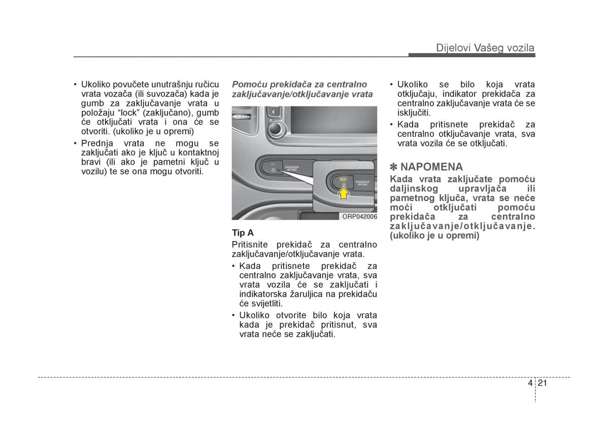 KIA Carens III 3 vlasnicko uputstvo / page 113