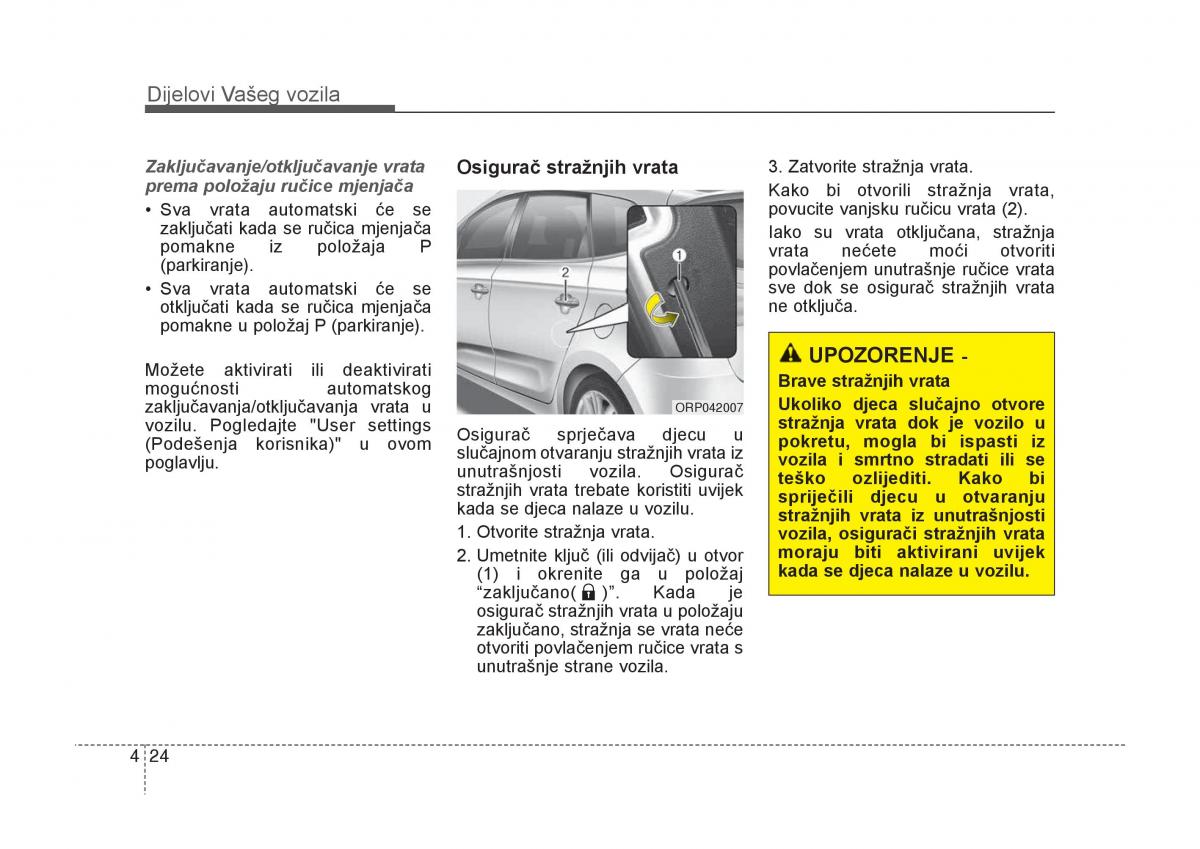 KIA Carens III 3 vlasnicko uputstvo / page 116