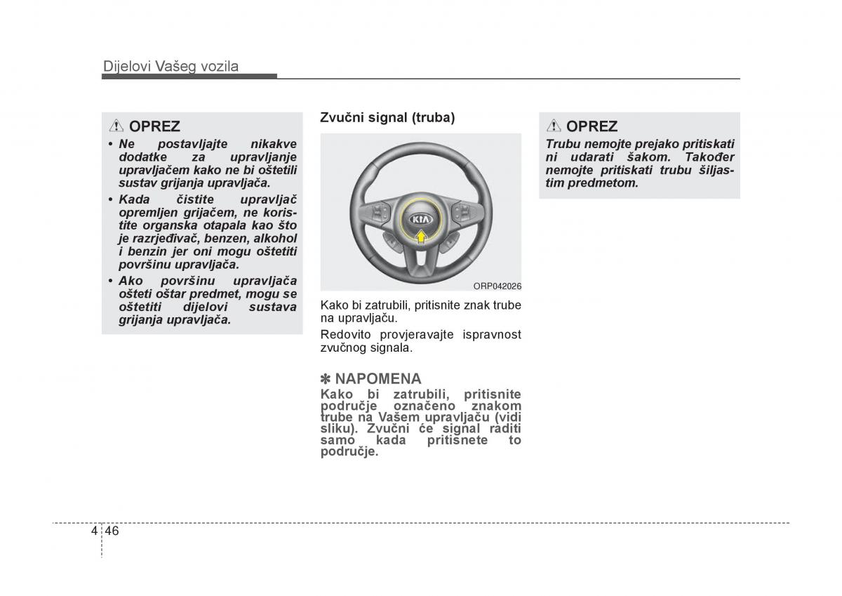 KIA Carens III 3 vlasnicko uputstvo / page 138