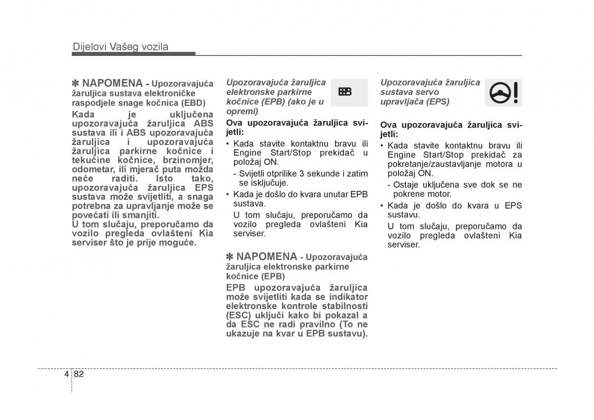 KIA Carens III 3 vlasnicko uputstvo / page 174