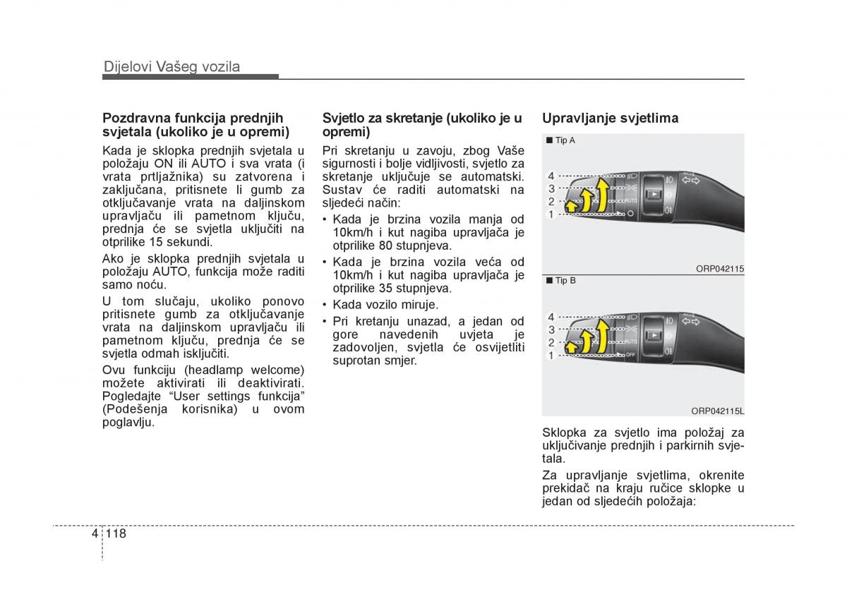 KIA Carens III 3 vlasnicko uputstvo / page 210