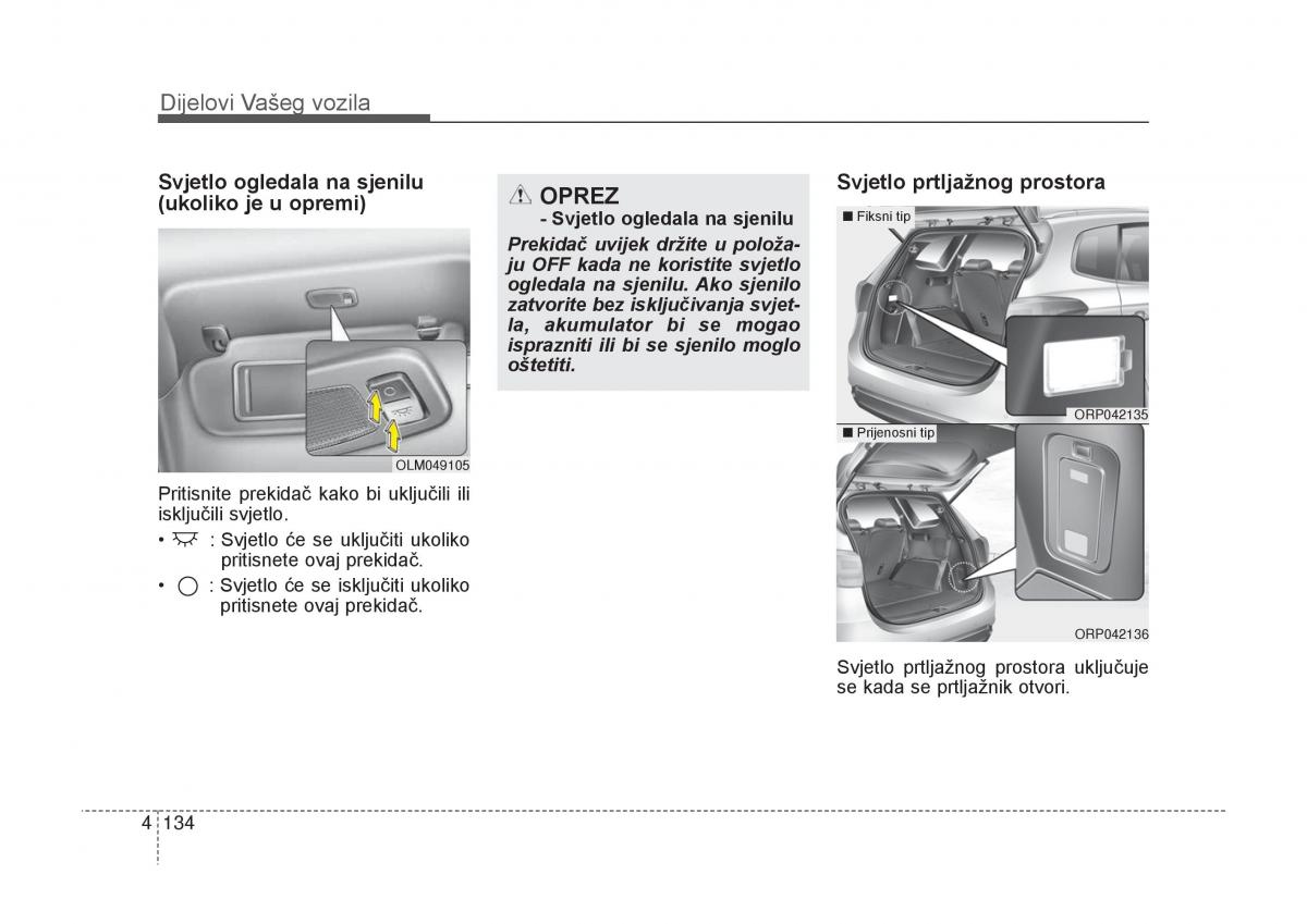 KIA Carens III 3 vlasnicko uputstvo / page 226