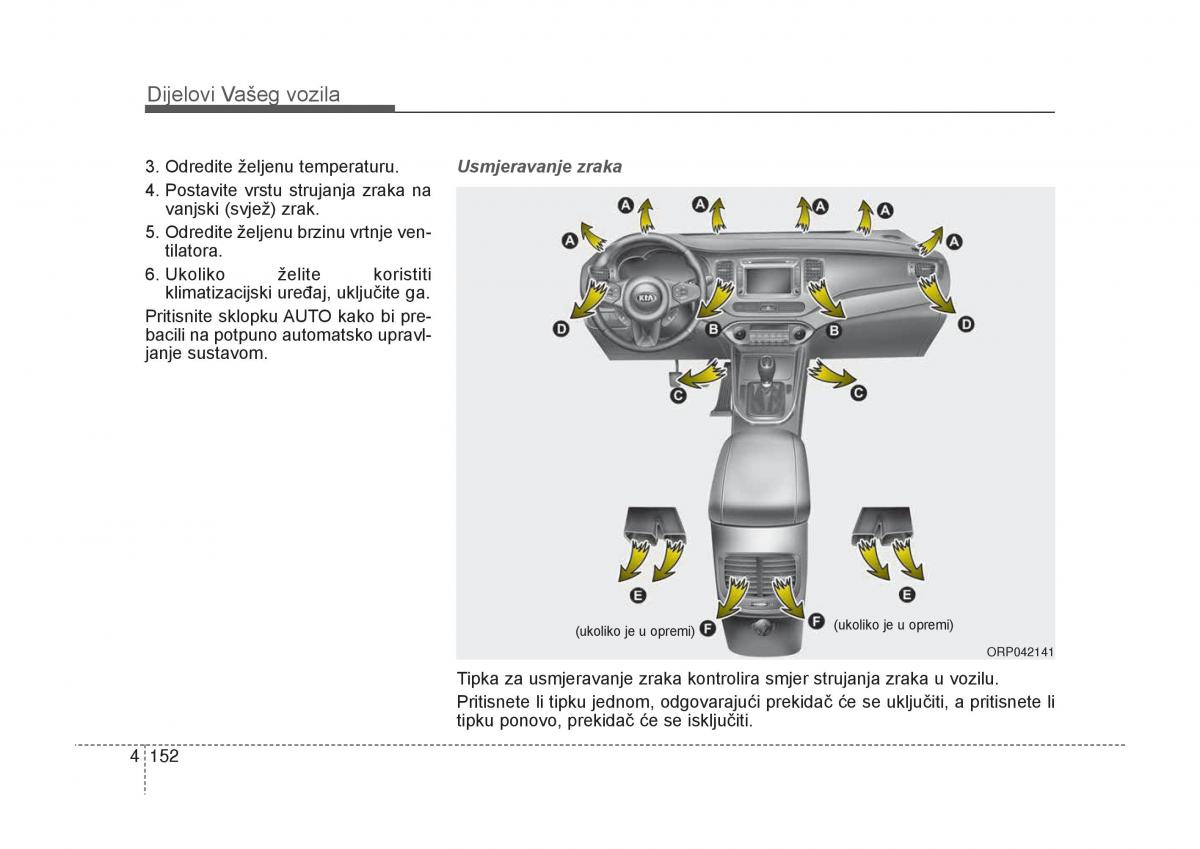 KIA Carens III 3 vlasnicko uputstvo / page 244