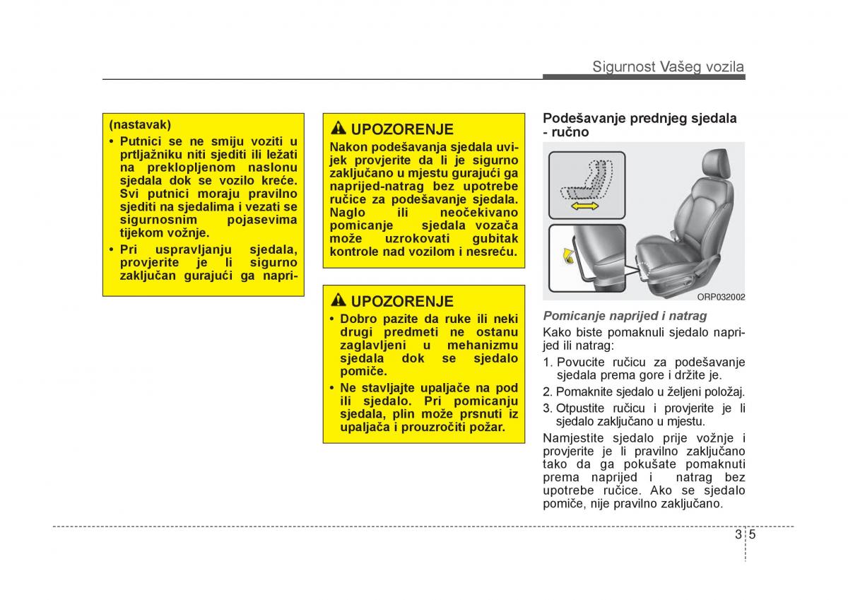 KIA Carens III 3 vlasnicko uputstvo / page 25