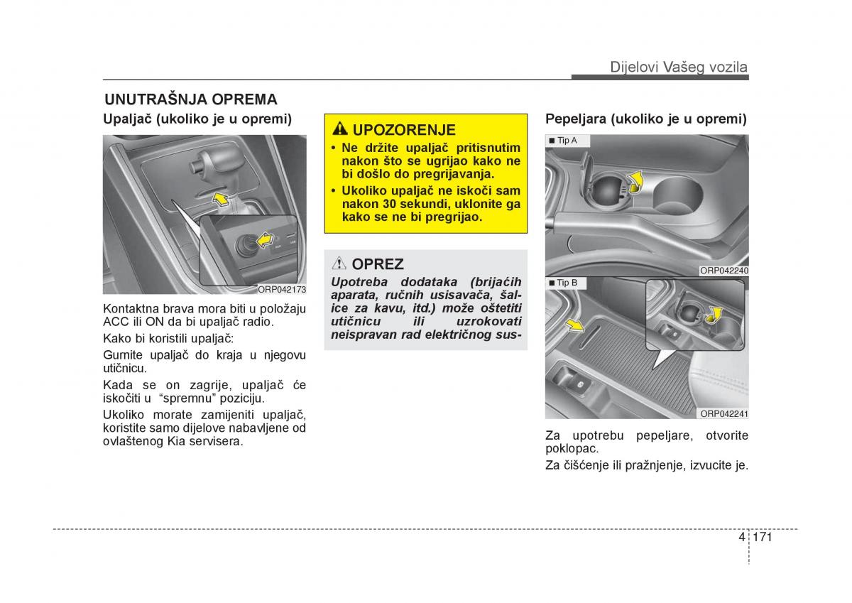 KIA Carens III 3 vlasnicko uputstvo / page 263