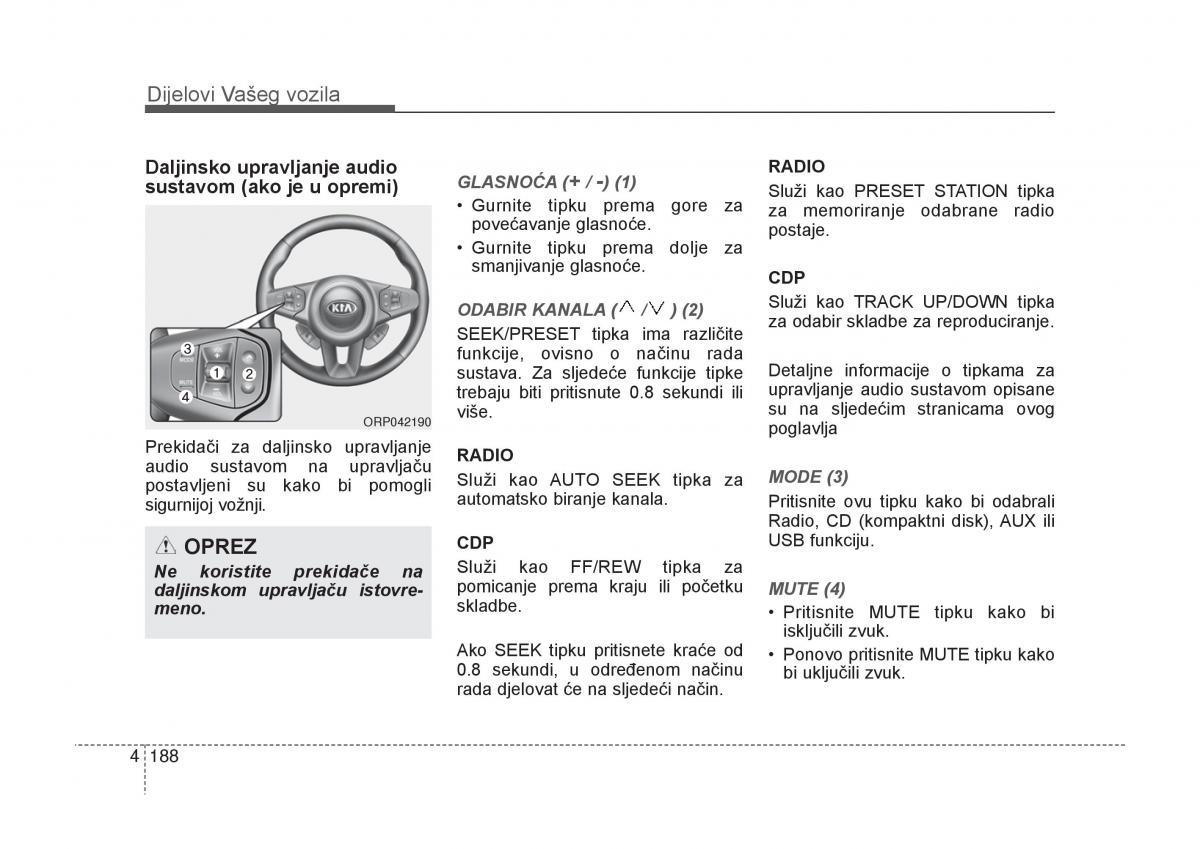 KIA Carens III 3 vlasnicko uputstvo / page 280