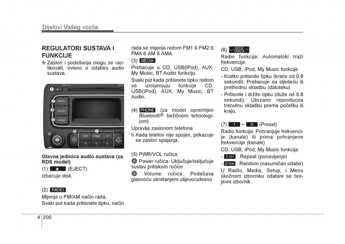 KIA Carens III 3 vlasnicko uputstvo / page 292