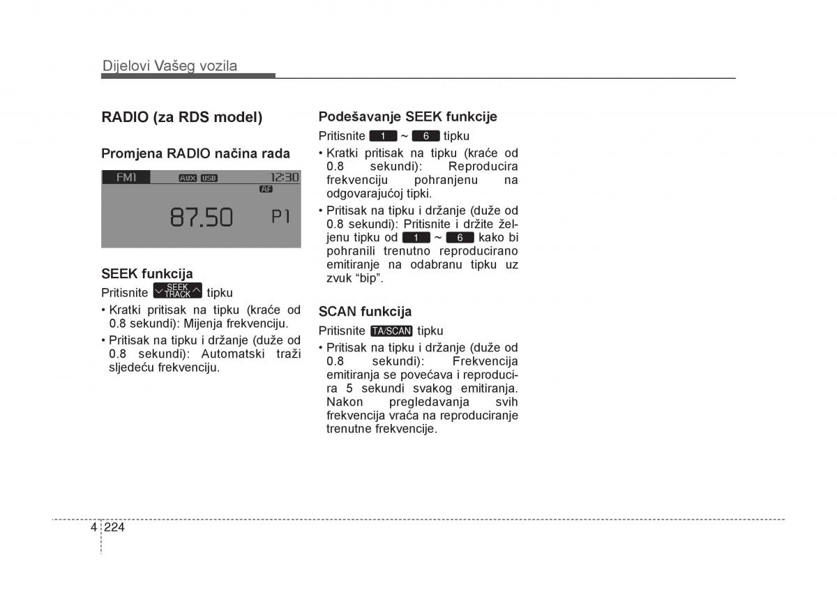 KIA Carens III 3 vlasnicko uputstvo / page 316