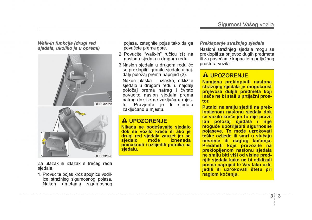 KIA Carens III 3 vlasnicko uputstvo / page 33