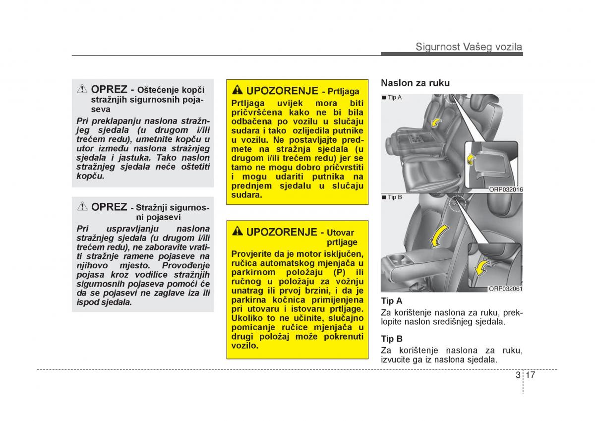 KIA Carens III 3 vlasnicko uputstvo / page 37