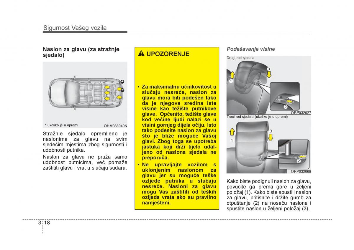 KIA Carens III 3 vlasnicko uputstvo / page 38