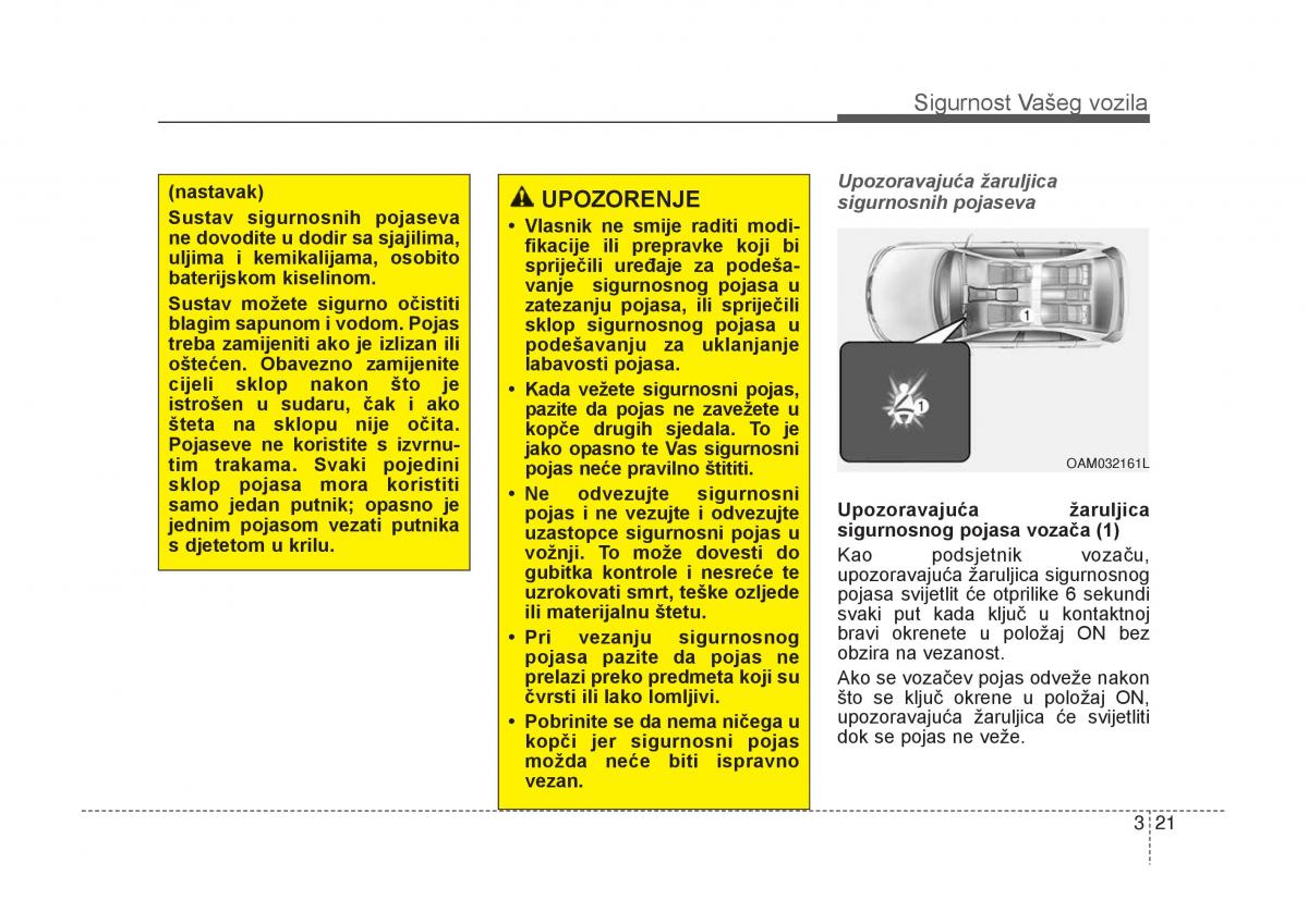 KIA Carens III 3 vlasnicko uputstvo / page 41