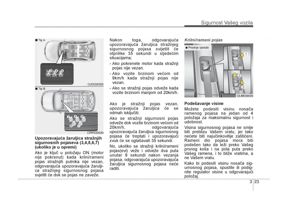 KIA Carens III 3 vlasnicko uputstvo / page 43