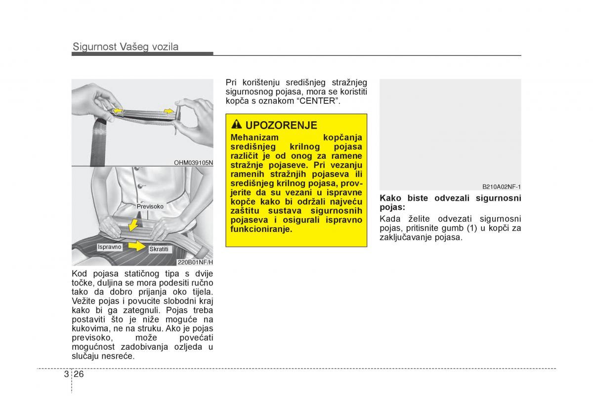 KIA Carens III 3 vlasnicko uputstvo / page 46