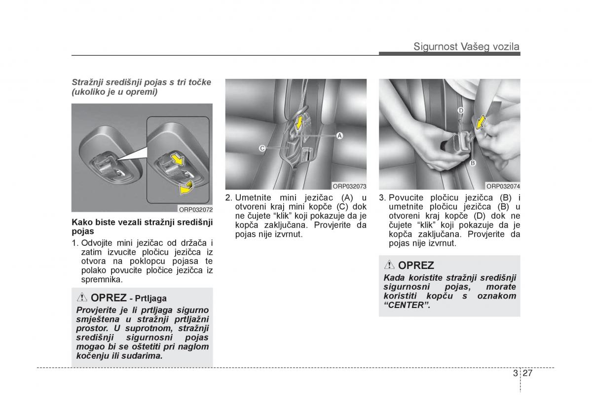 KIA Carens III 3 vlasnicko uputstvo / page 47