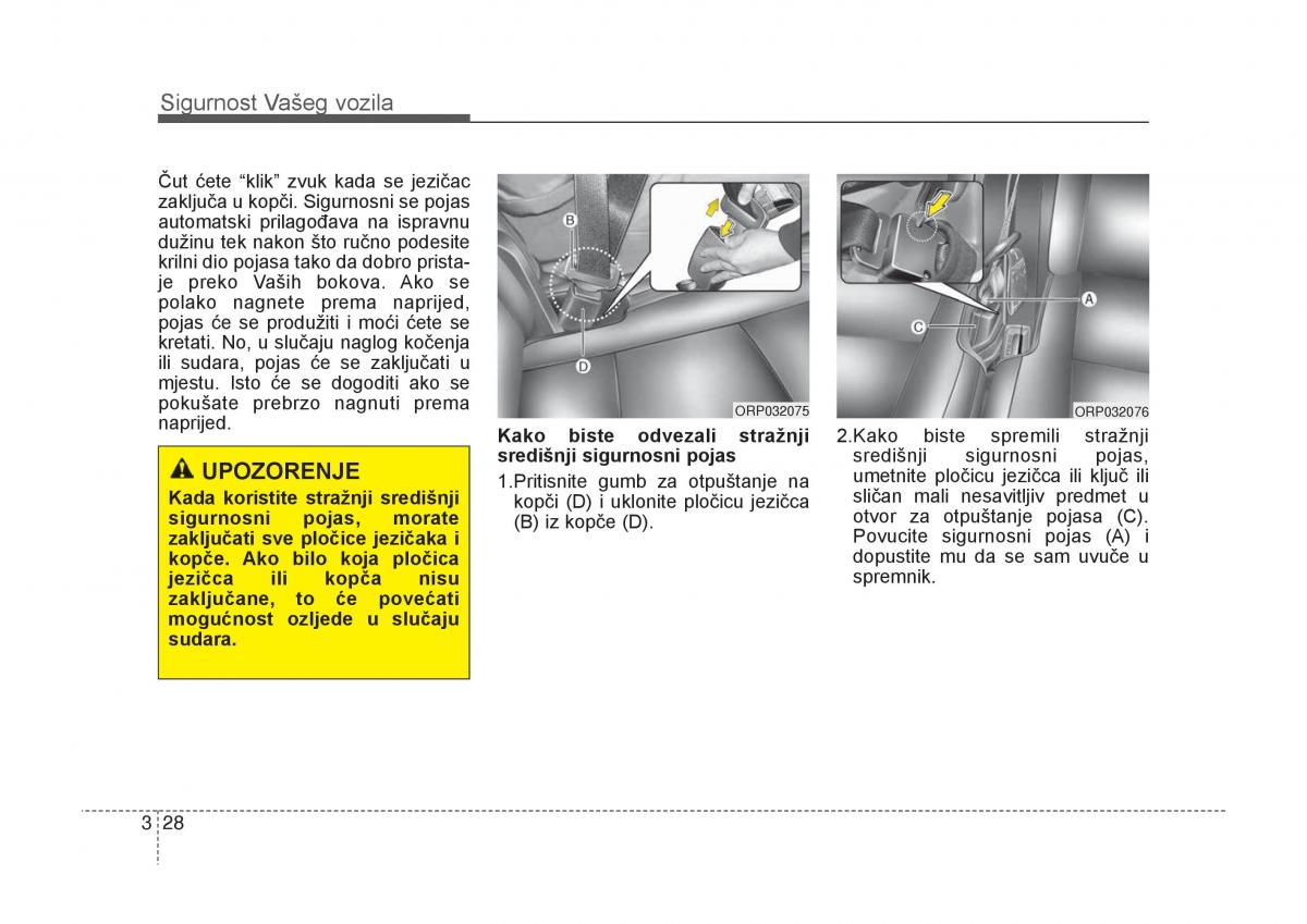 KIA Carens III 3 vlasnicko uputstvo / page 48