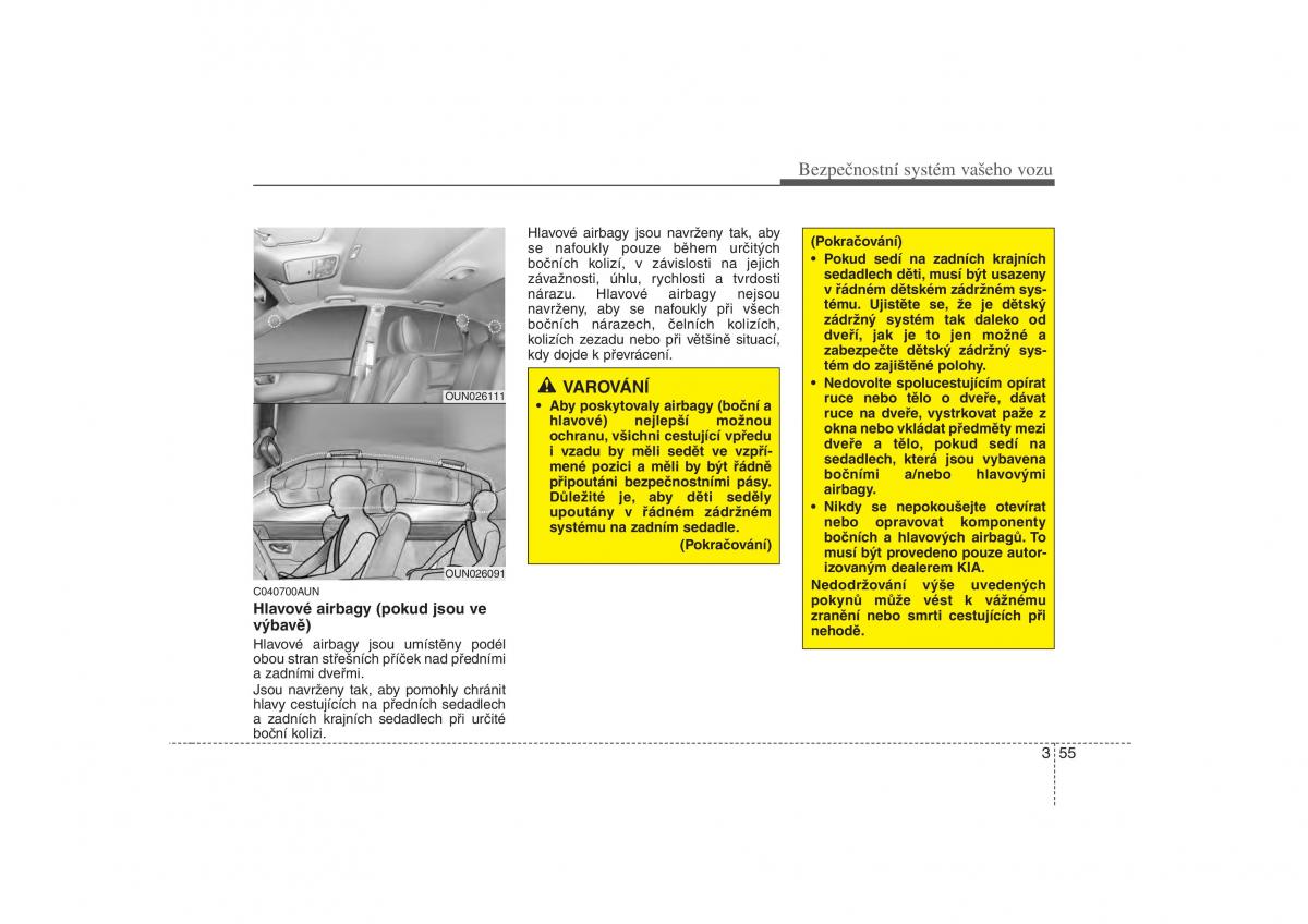 KIA Carens II 2 navod k obsludze / page 68