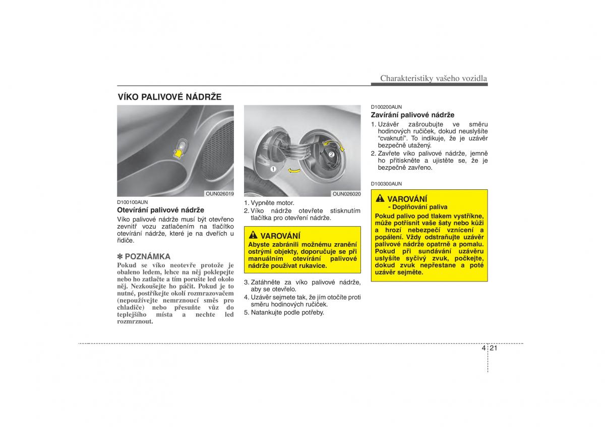 KIA Carens II 2 navod k obsludze / page 100