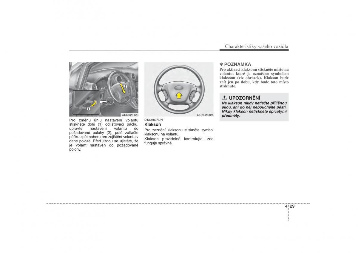 KIA Carens II 2 navod k obsludze / page 108