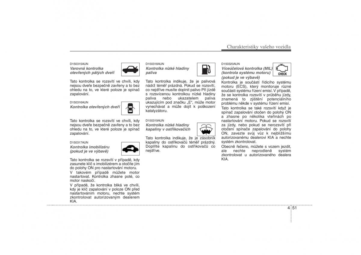 KIA Carens II 2 navod k obsludze / page 130