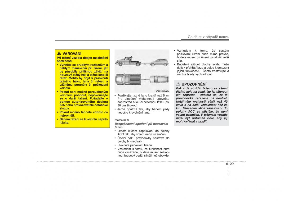 KIA Carens II 2 navod k obsludze / page 259