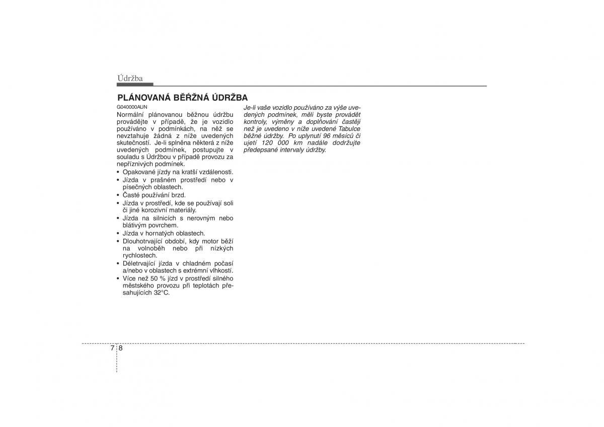 KIA Carens II 2 navod k obsludze / page 268