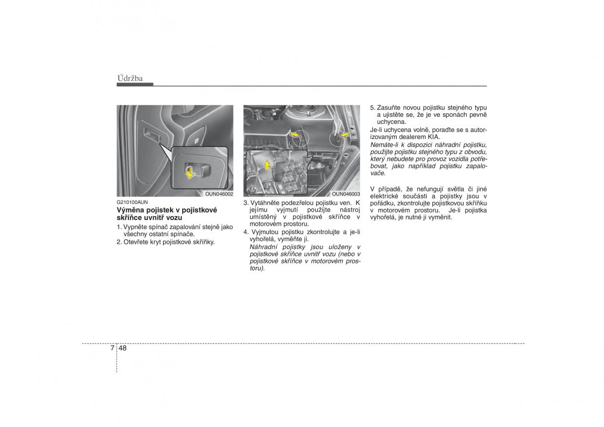 KIA Carens II 2 navod k obsludze / page 308