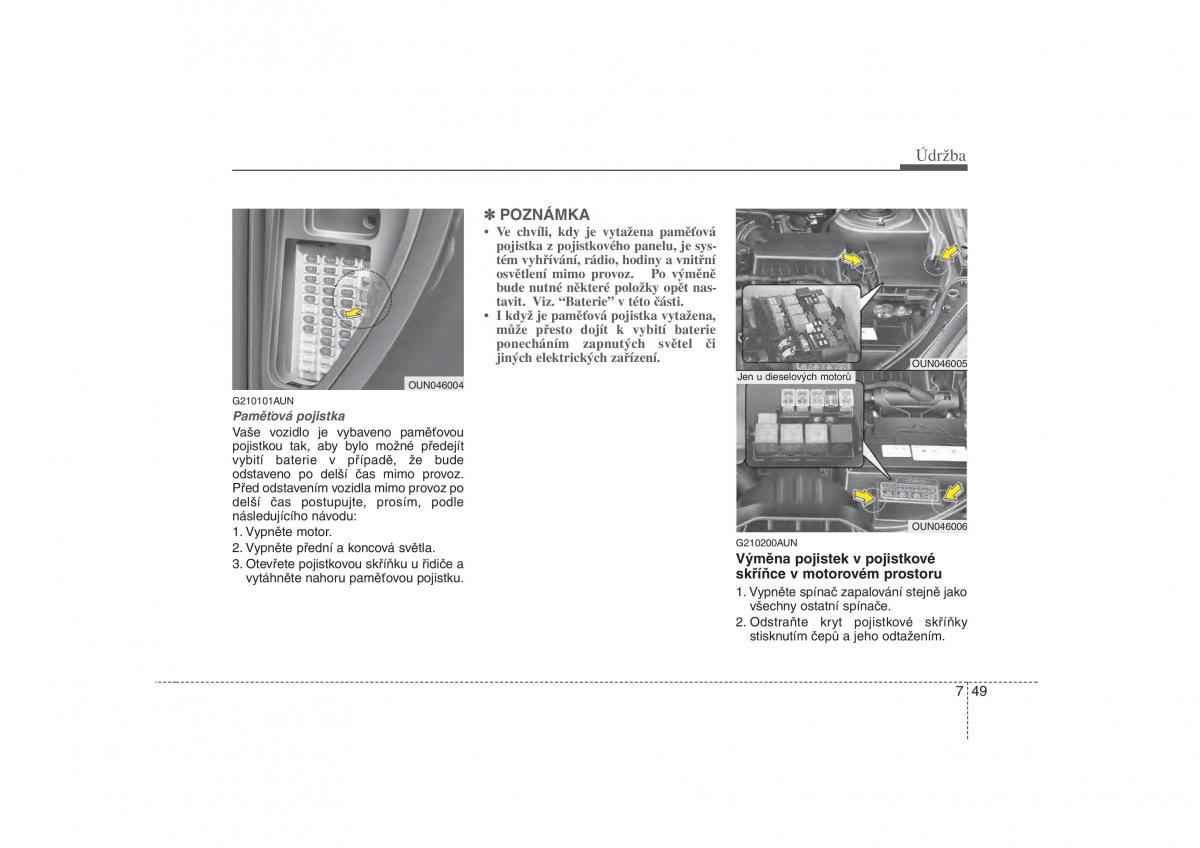 KIA Carens II 2 navod k obsludze / page 309