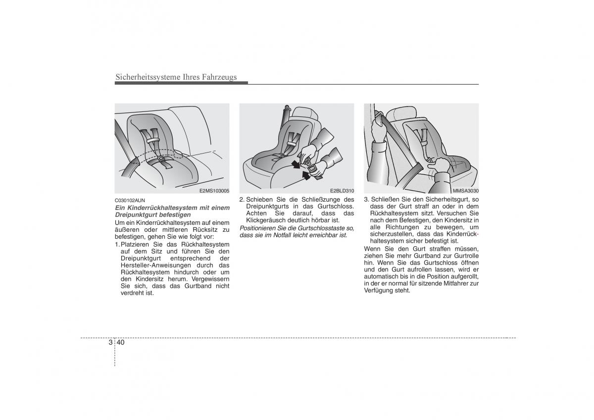 KIA Carens II 2 Handbuch / page 55