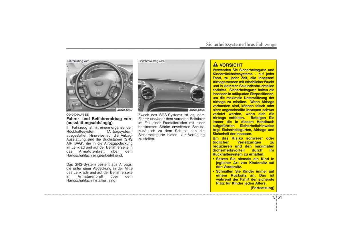 KIA Carens II 2 Handbuch / page 66