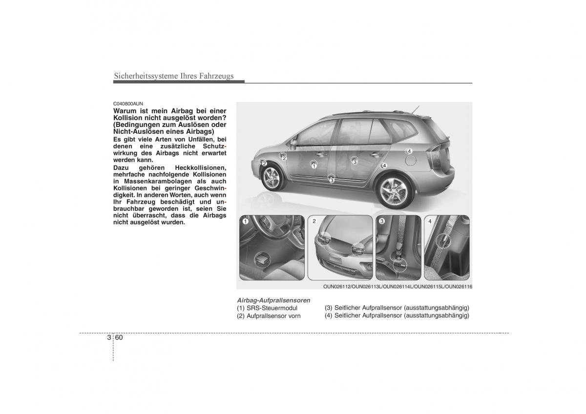 KIA Carens II 2 Handbuch / page 75