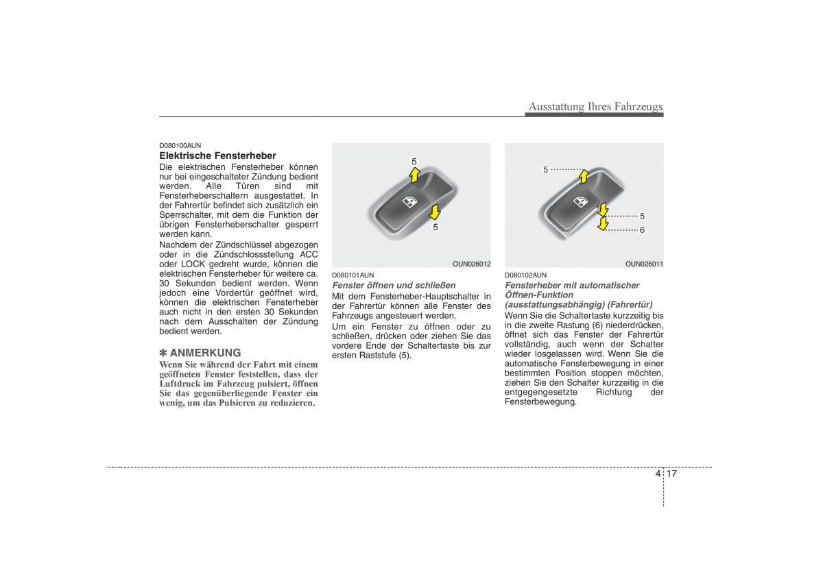 KIA Carens II 2 Handbuch / page 103