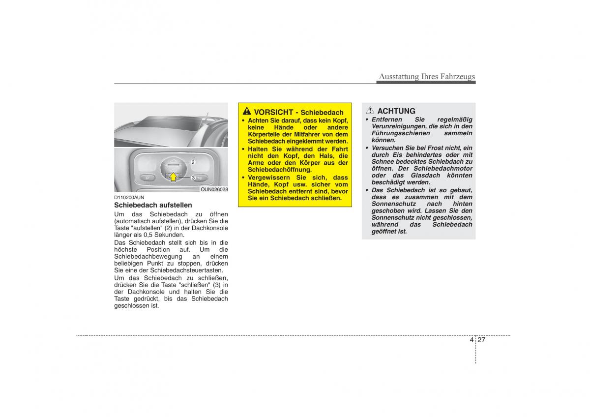 KIA Carens II 2 Handbuch / page 113