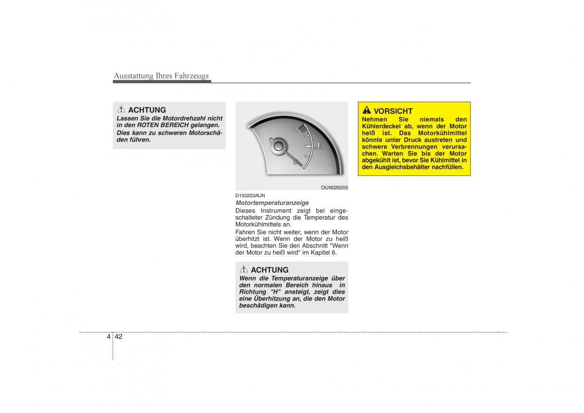 KIA Carens II 2 Handbuch / page 128