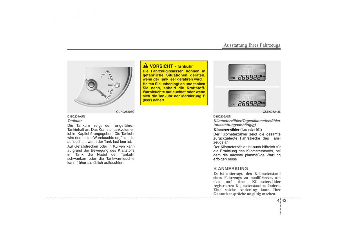 KIA Carens II 2 Handbuch / page 129