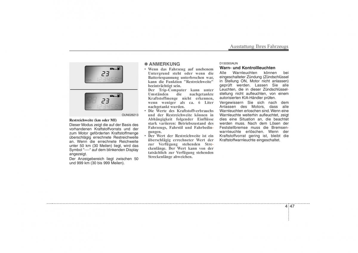 KIA Carens II 2 Handbuch / page 133