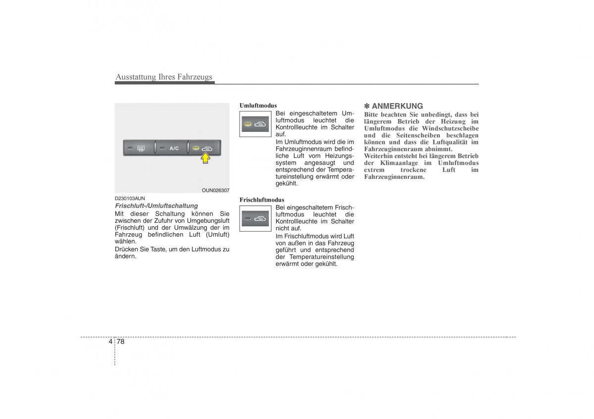 KIA Carens II 2 Handbuch / page 164