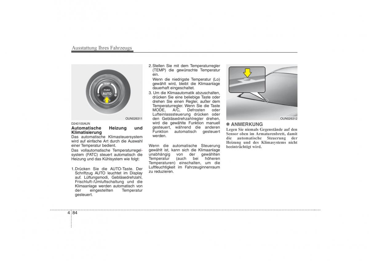 KIA Carens II 2 Handbuch / page 170