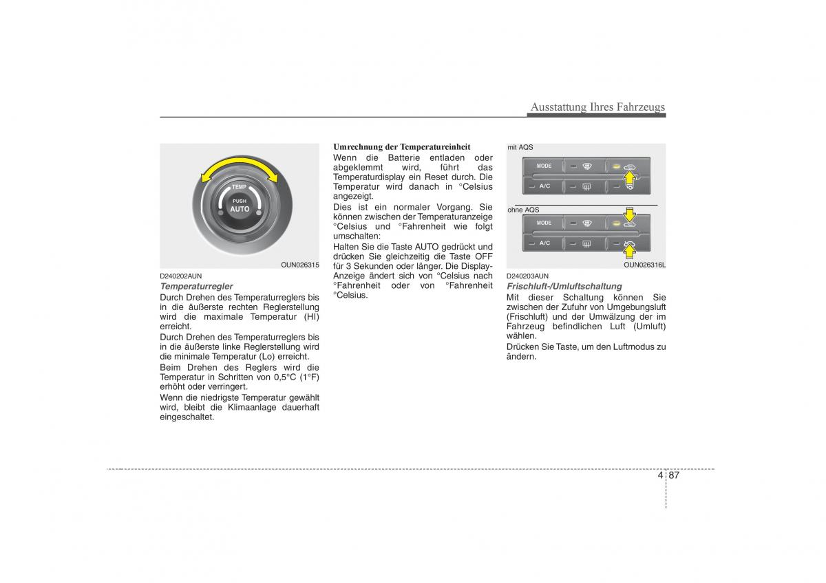 KIA Carens II 2 Handbuch / page 173