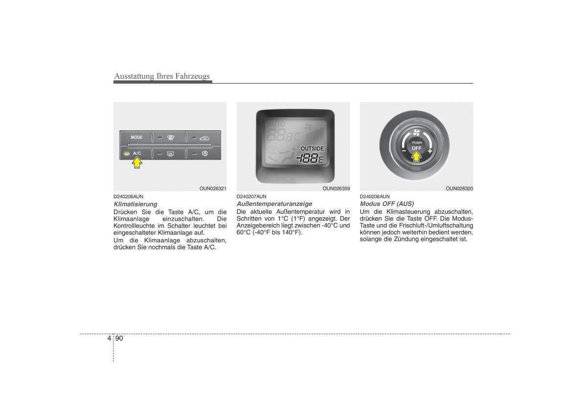 KIA Carens II 2 Handbuch / page 176